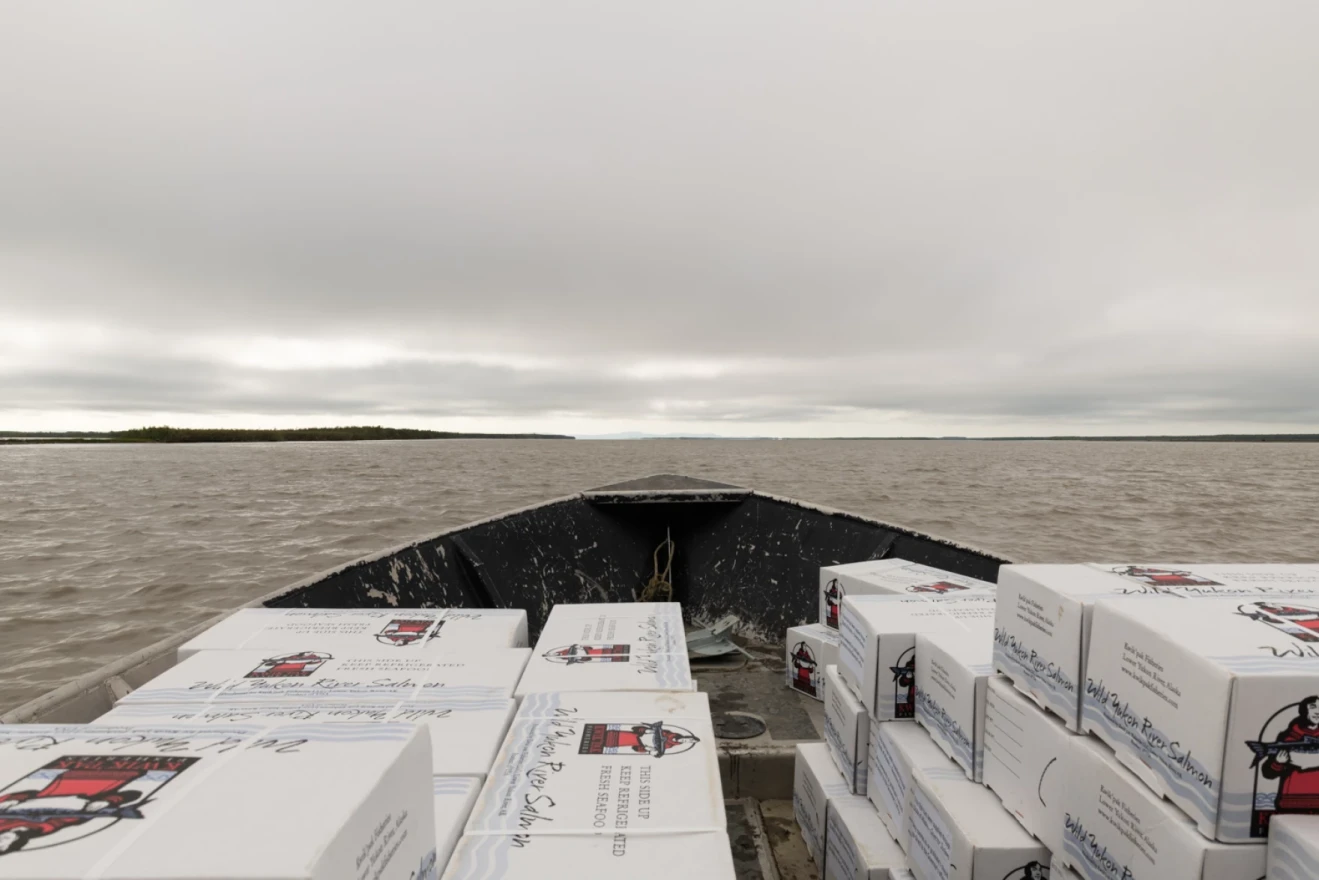 Frozen donated salmon coordinated through the state is some of the only fish people on the lower Yukon river will eat all year